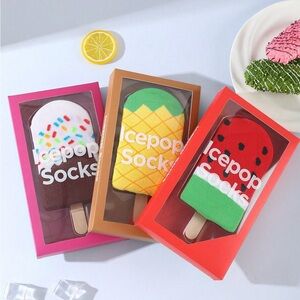 New to Posh C 🍁| Euro Style 3 Pair Icepop Socks Set - Multicolor
